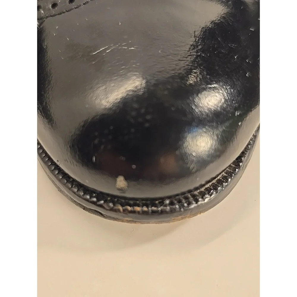 Emanuel Paolo Men's Made In Italy Black Wingtip Lace Up Dress Shoes Sz‎ 10 D